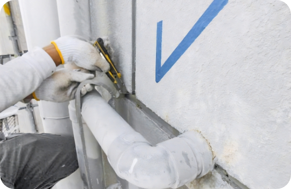 外壁塗装工事　下塗り