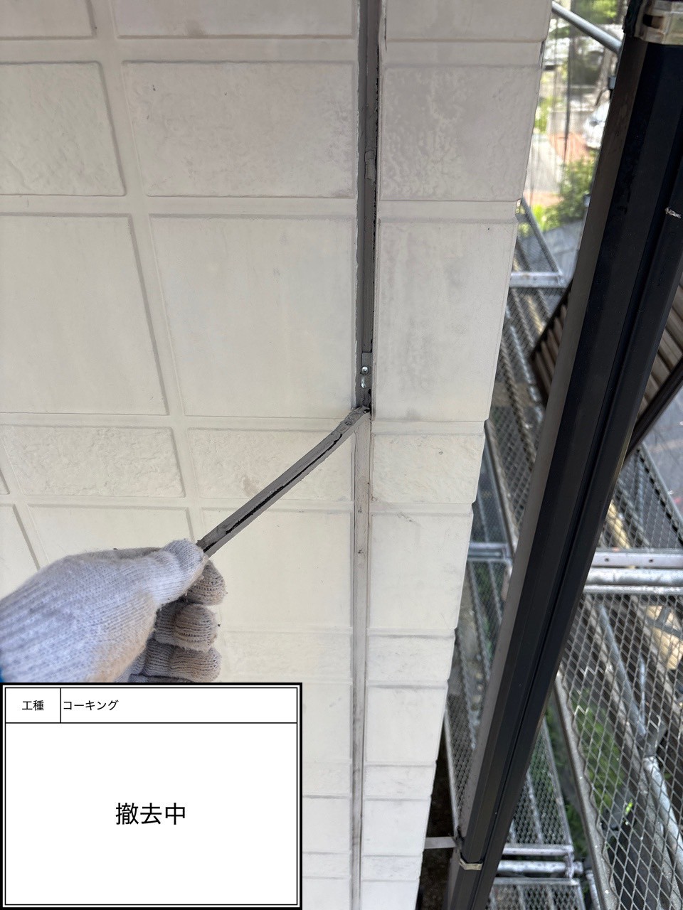 シーリング撤去