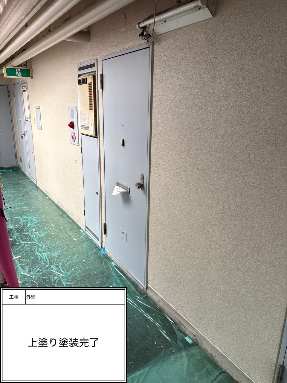 外壁上塗り（施工完了）